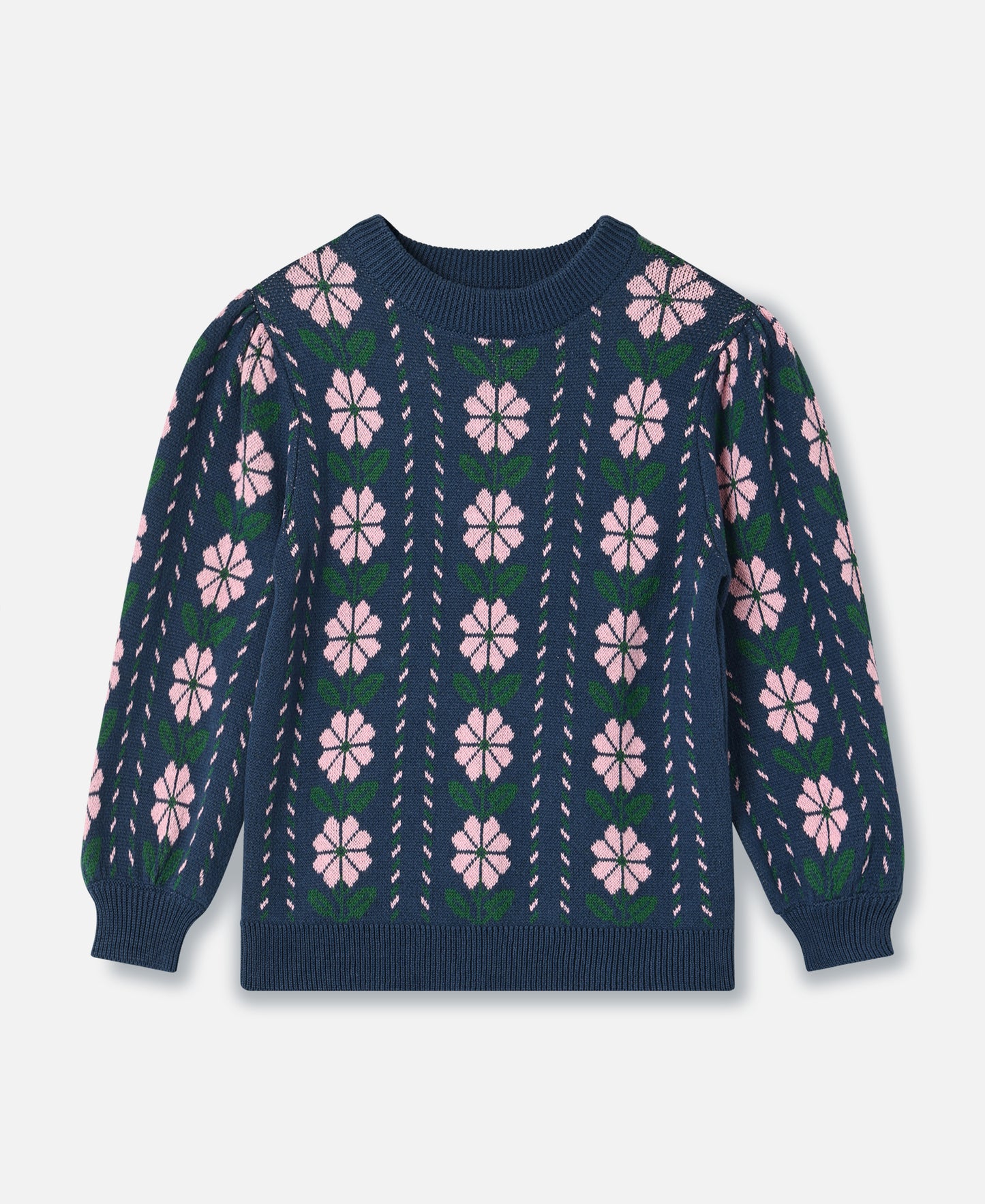 FLIINK GARDEN KNIT BLOUSE BLOUSE INSIGNIA BLUE
