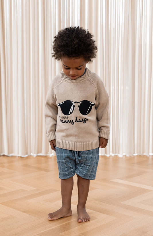 FLIINK GLASSY PULLOVER PULLOVER HUMUS