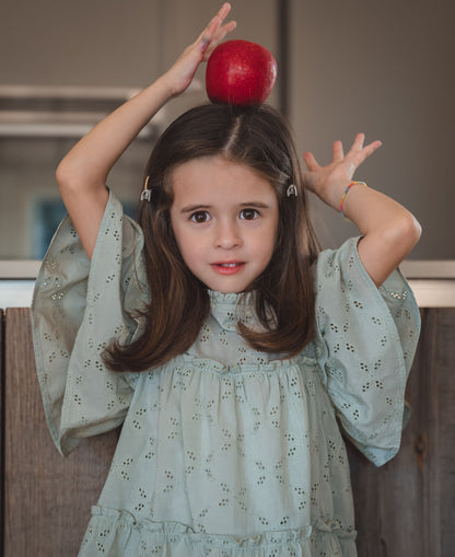 FLIINK HARPER DRESS DRESS AQUA GRAY