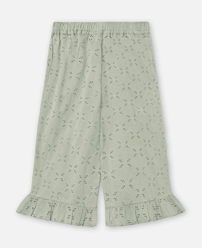 FLIINK HARPER RUFFLE PANT PANT AQUA GRAY