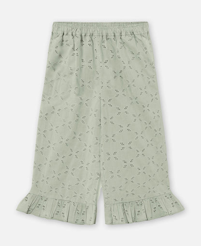 FLIINK HARPER RUFFLE PANT PANT AQUA GRAY