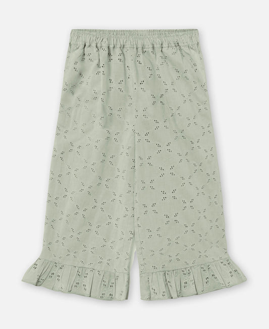 FLIINK HARPER RUFFLE PANT PANT AQUA GRAY