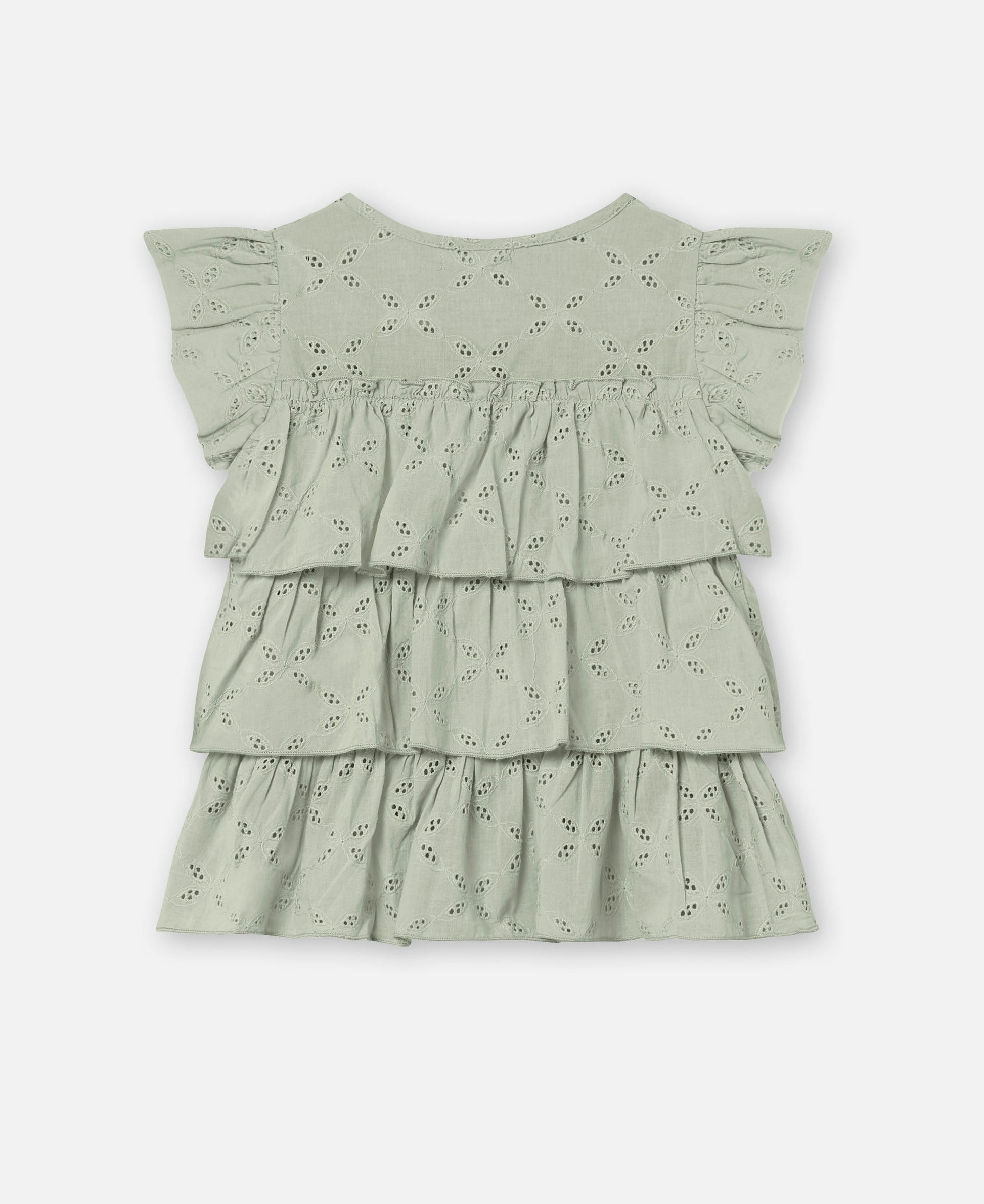 FLIINK HARPER TOP BLOUSE AQUA GRAY