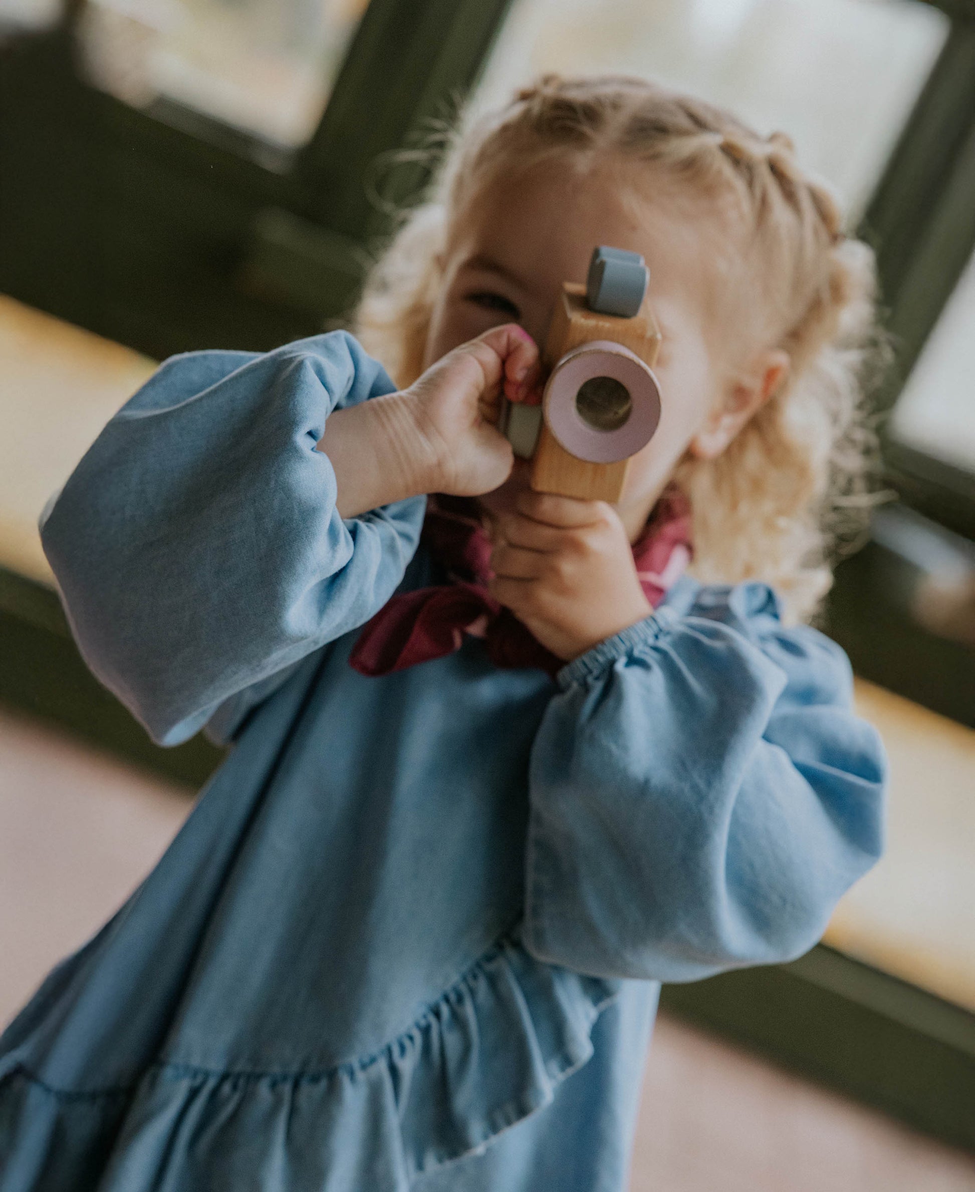 FLIINK HELENE LS BLOUSE BLOUSE MEDIUM DENIM BLUE