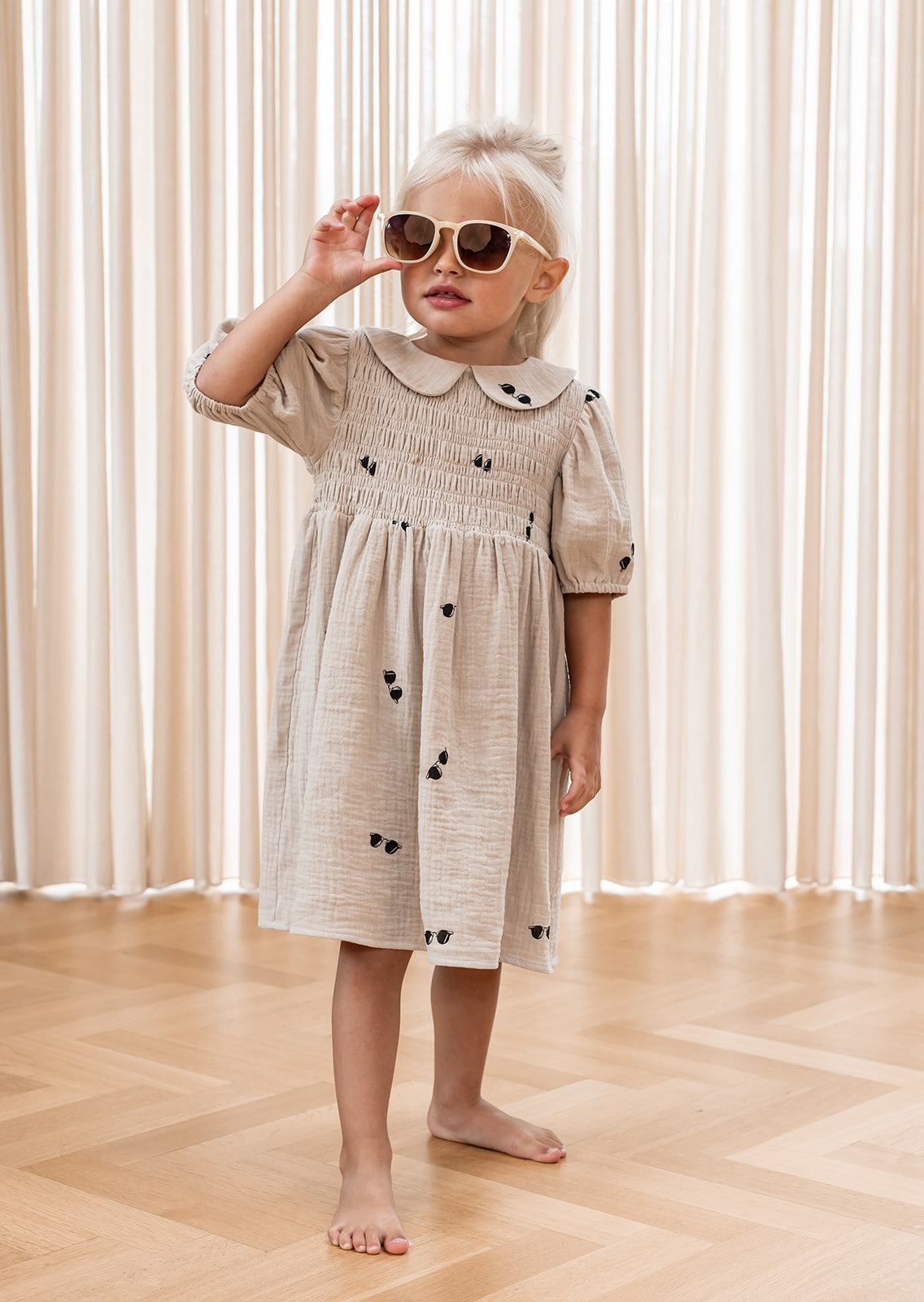 FLIINK HELLO SS DRESS DRESS HUMUS AOP