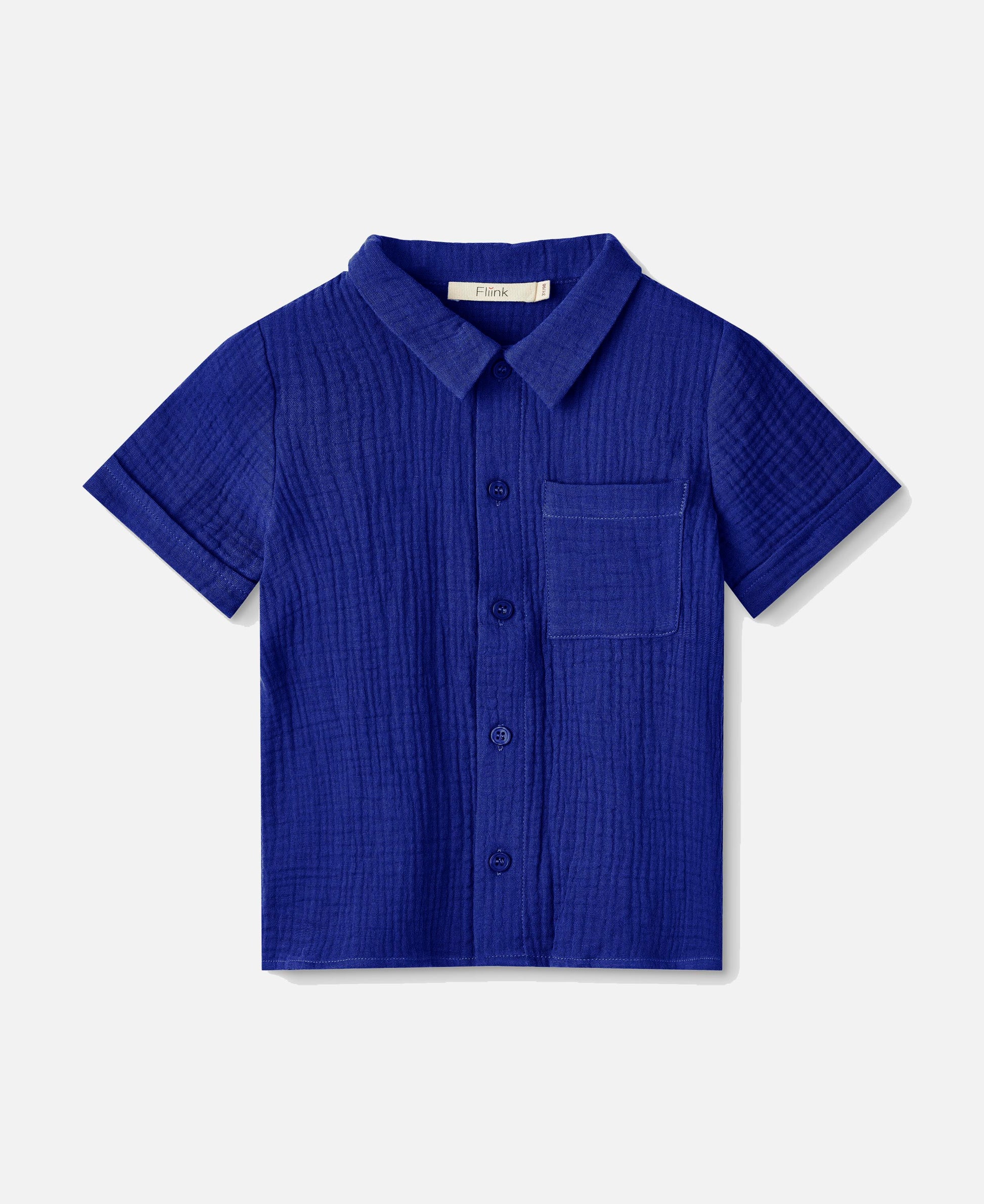 FLIINK HELLO SS SHIRT SHIRT MAZERINE BLUE