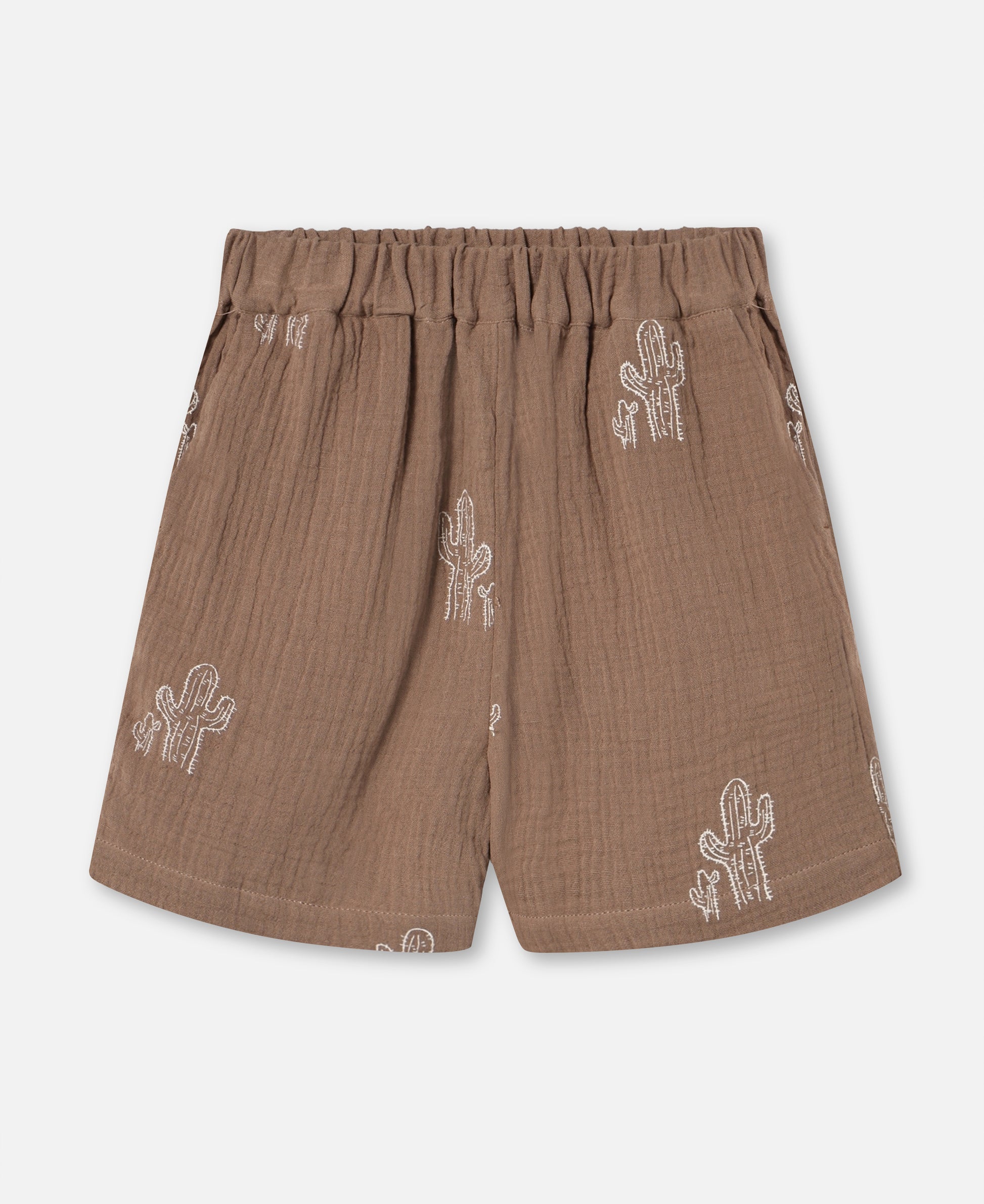 FLIINK HELLO SHORTS SHORTS PINE BARK CACTUS AOP