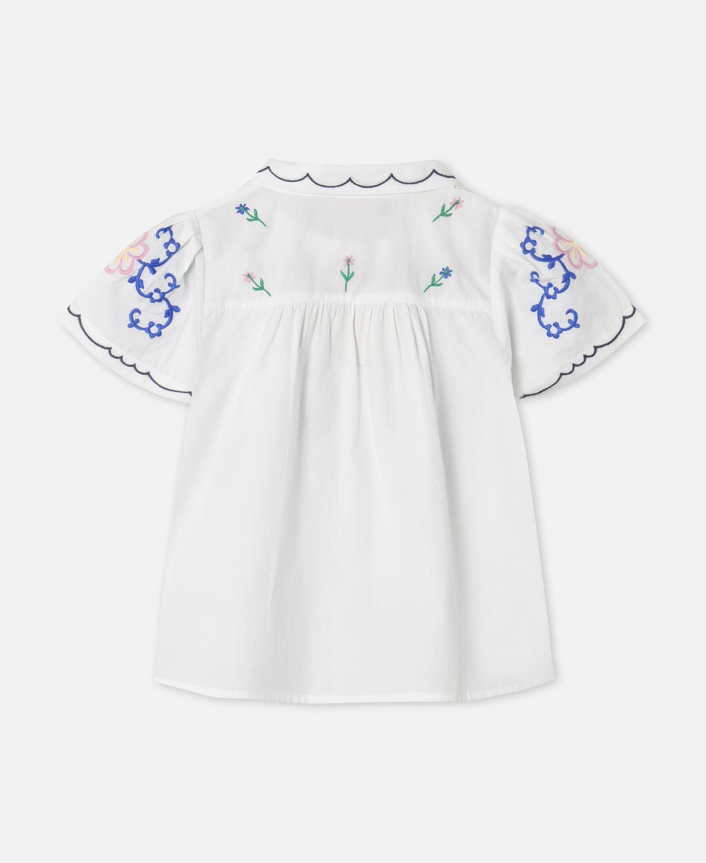 FLIINK HIRSE SS BLOUSE BLOUSE CLOUD DANCER