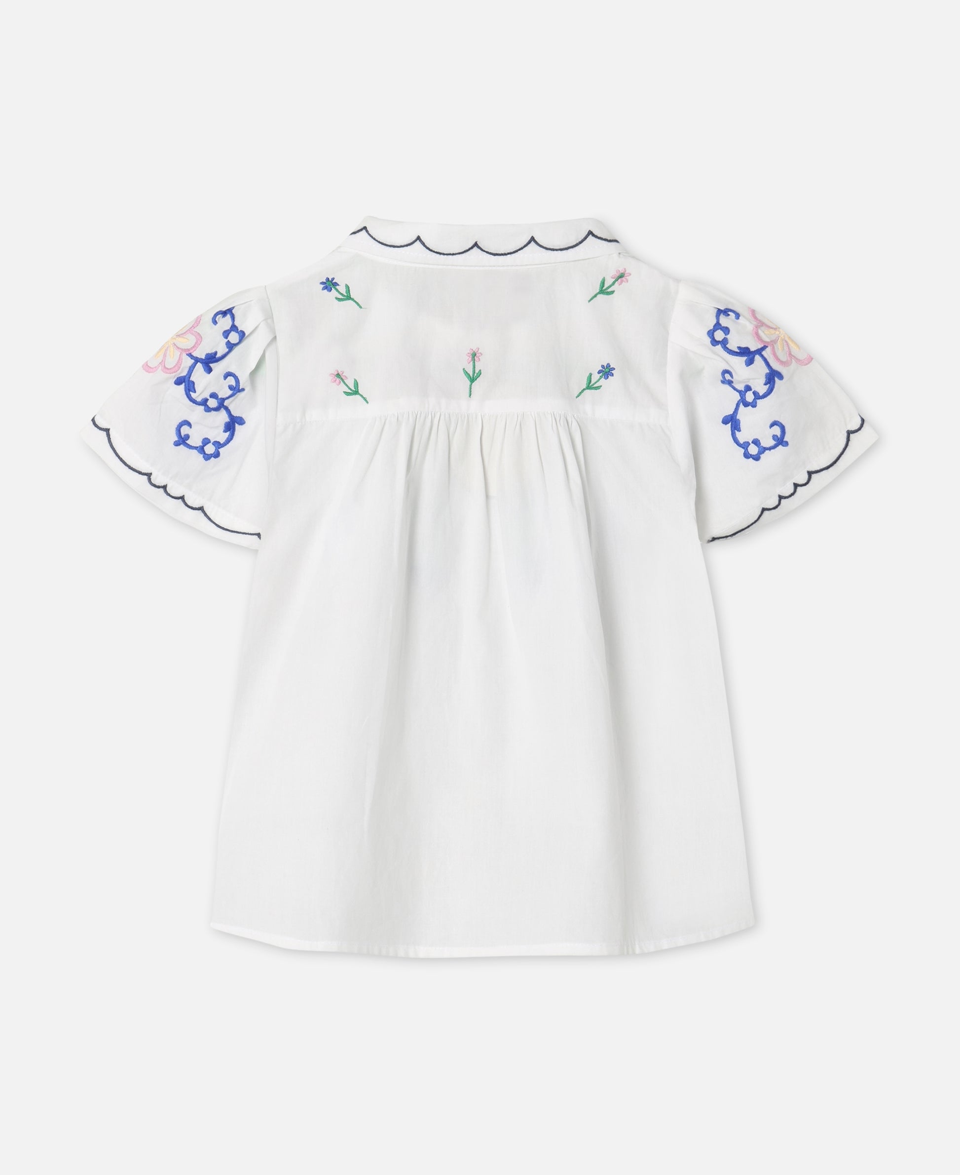 FLIINK HIRSE SS BLOUSE BLOUSE CLOUD DANCER