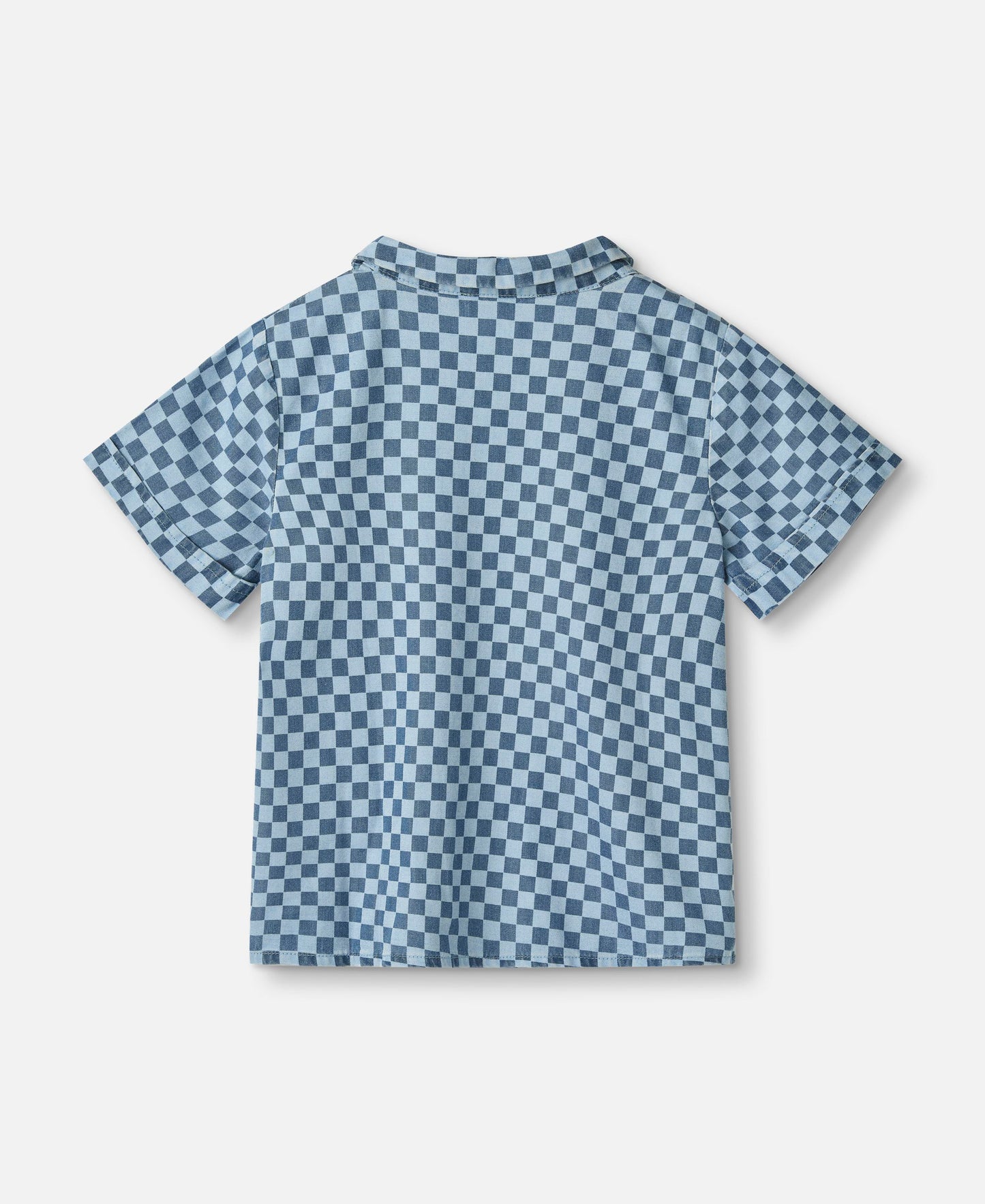 FLIINK HURLUM CHECK SHIRT SHIRT LITTLE BOY BLUE