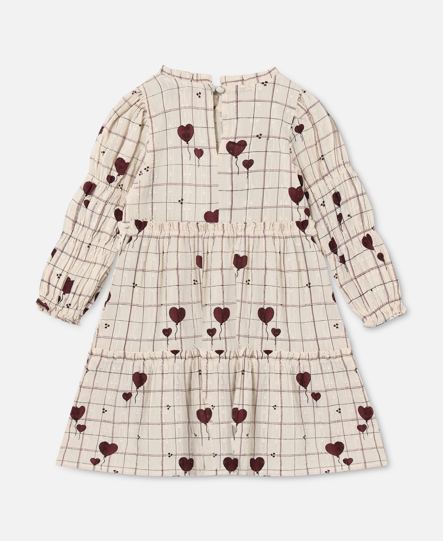 FLIINK ILOVE DRESS DRESS SANDSHELL HEART AOP