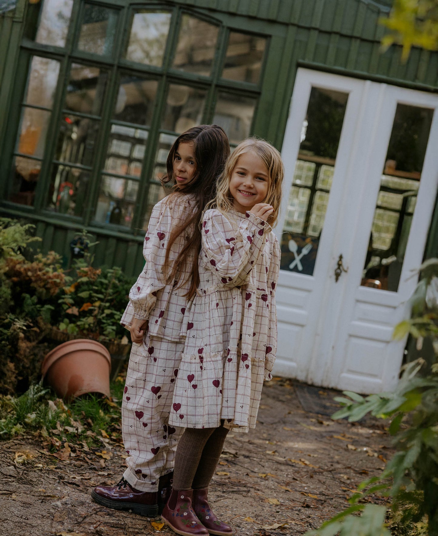 FLIINK ILOVE PANT PANT SANDSHELL HEART AOP