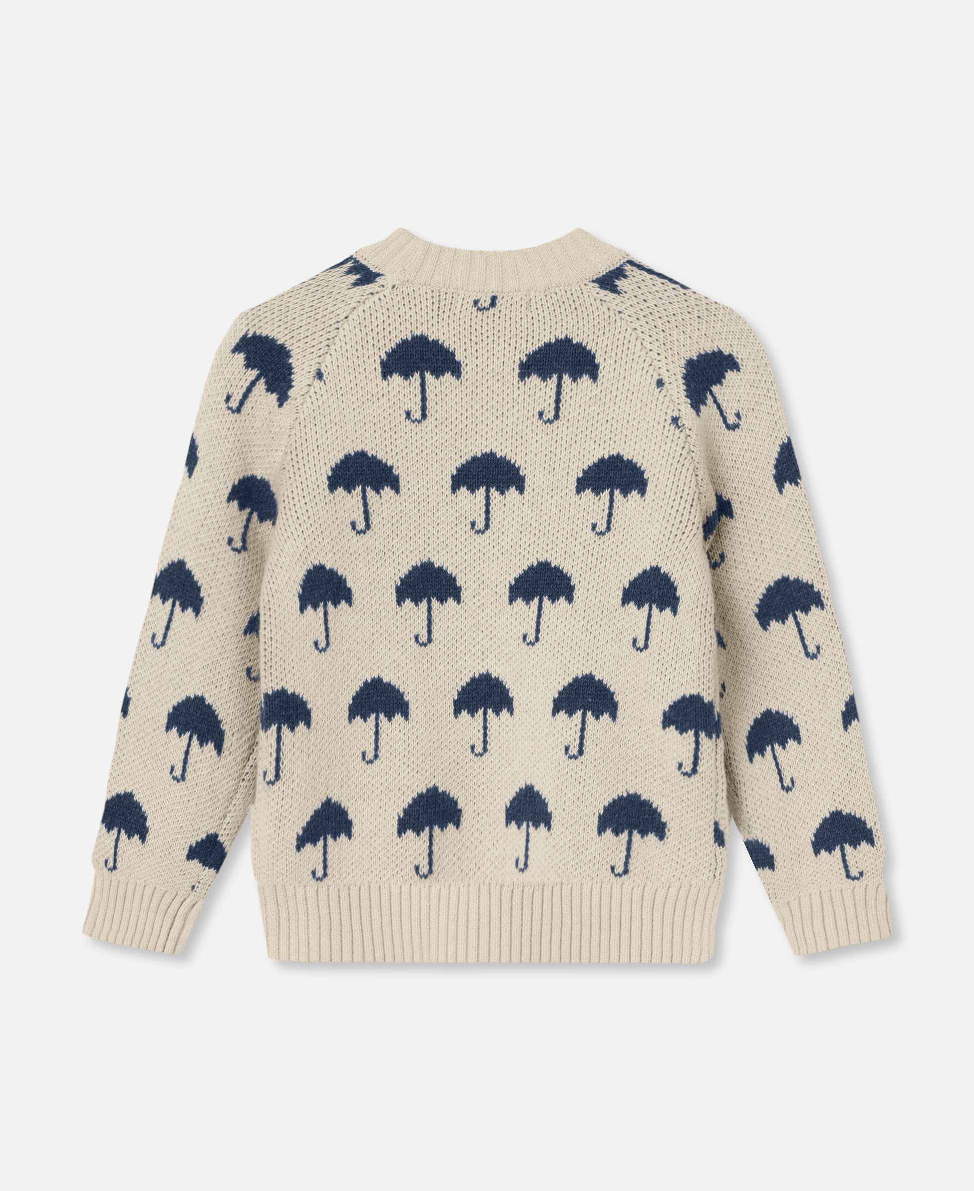FLIINK JANIE CASHMERE UMBRELLA PULLOVER PULLOVER SANDSHELL / INSIGNIA BLUE
