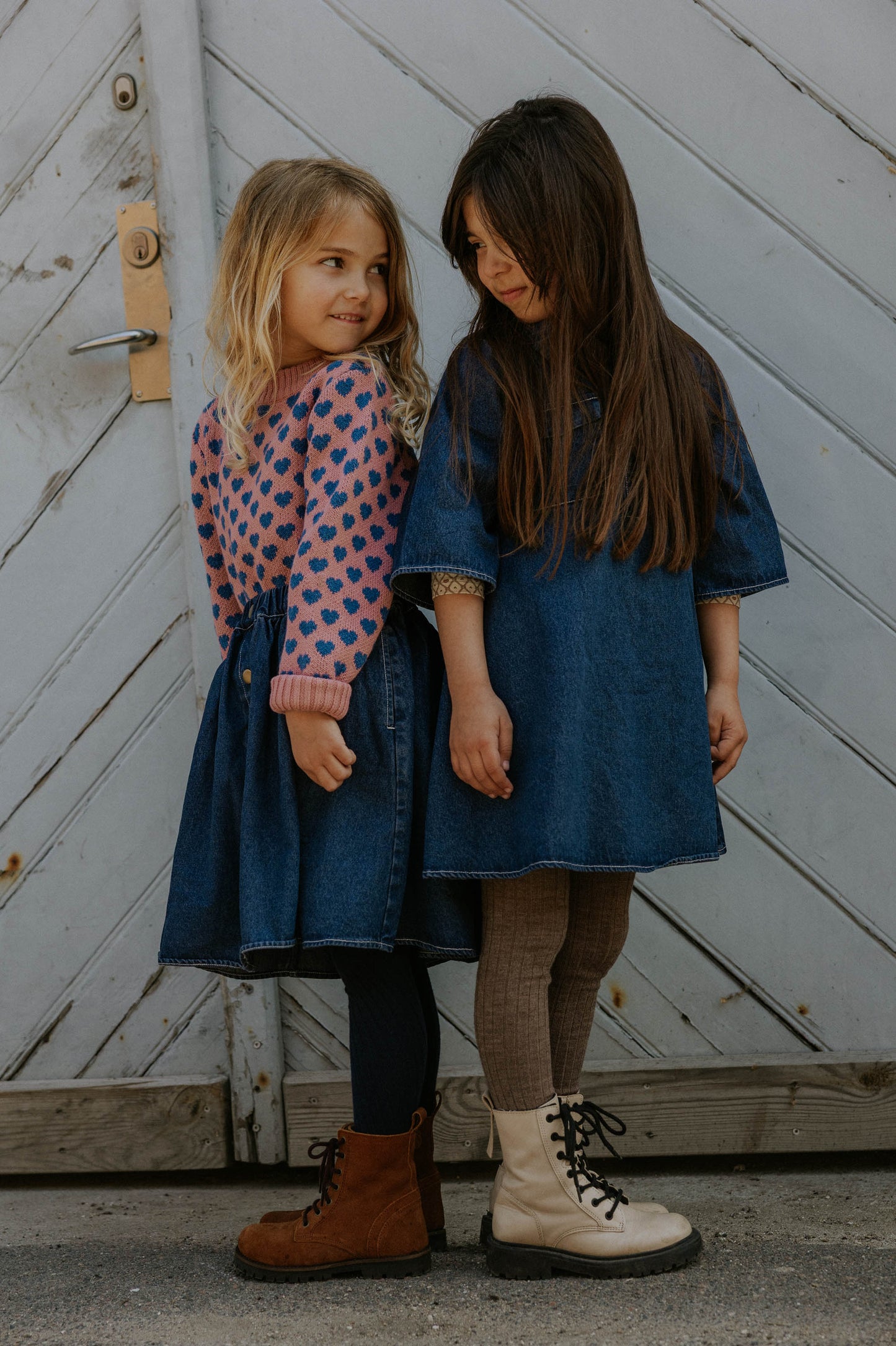 FLIINK JANIE HEART PULLOVER PULLOVER ASH ROSE