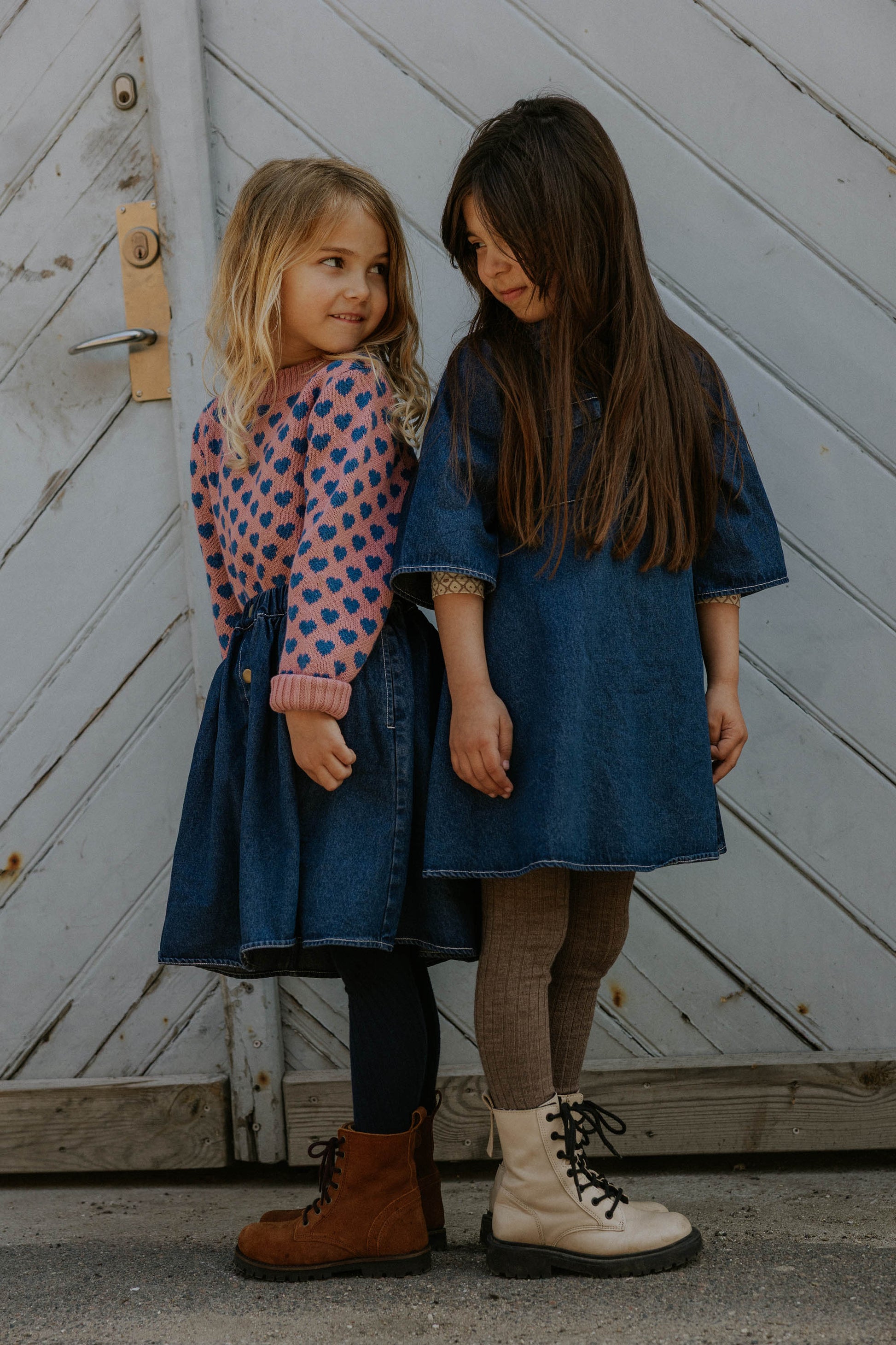 FLIINK JANIE HEART PULLOVER PULLOVER ASH ROSE