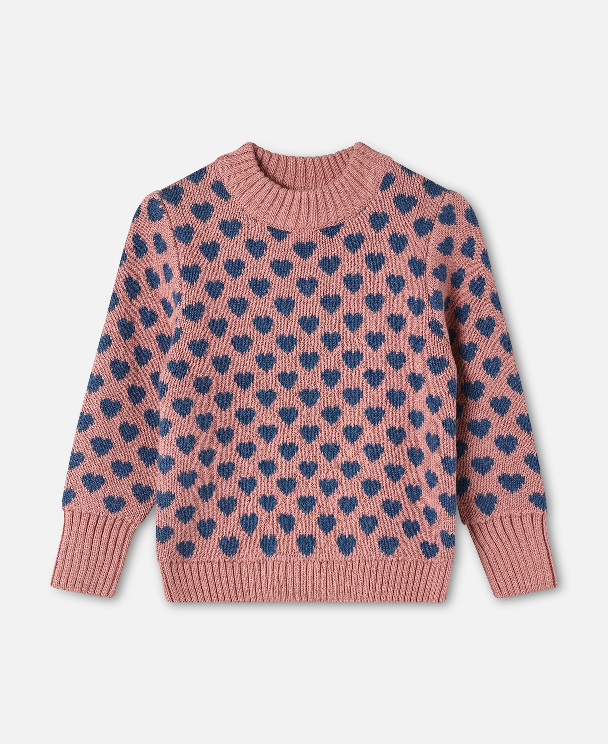 FLIINK JANIE HEART PULLOVER PULLOVER ASH ROSE