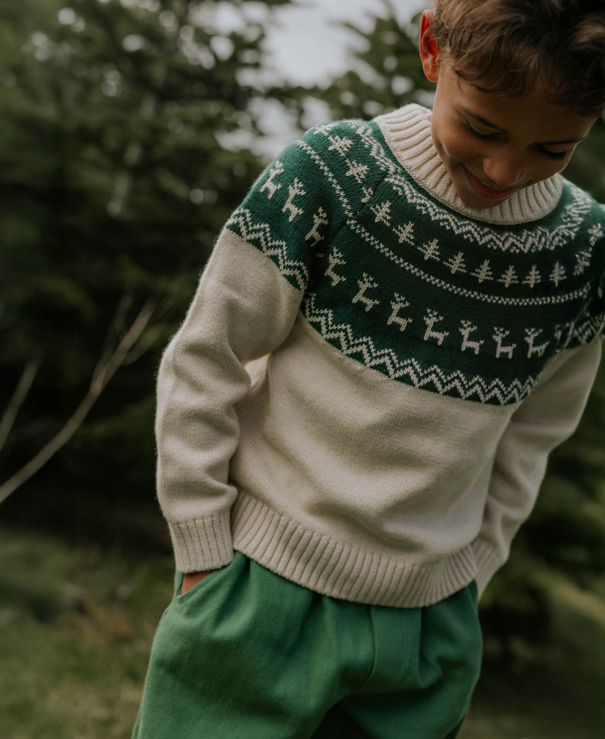 FLIINK JANIE NORDIC PULLOVER PULLOVER SANDSHELL