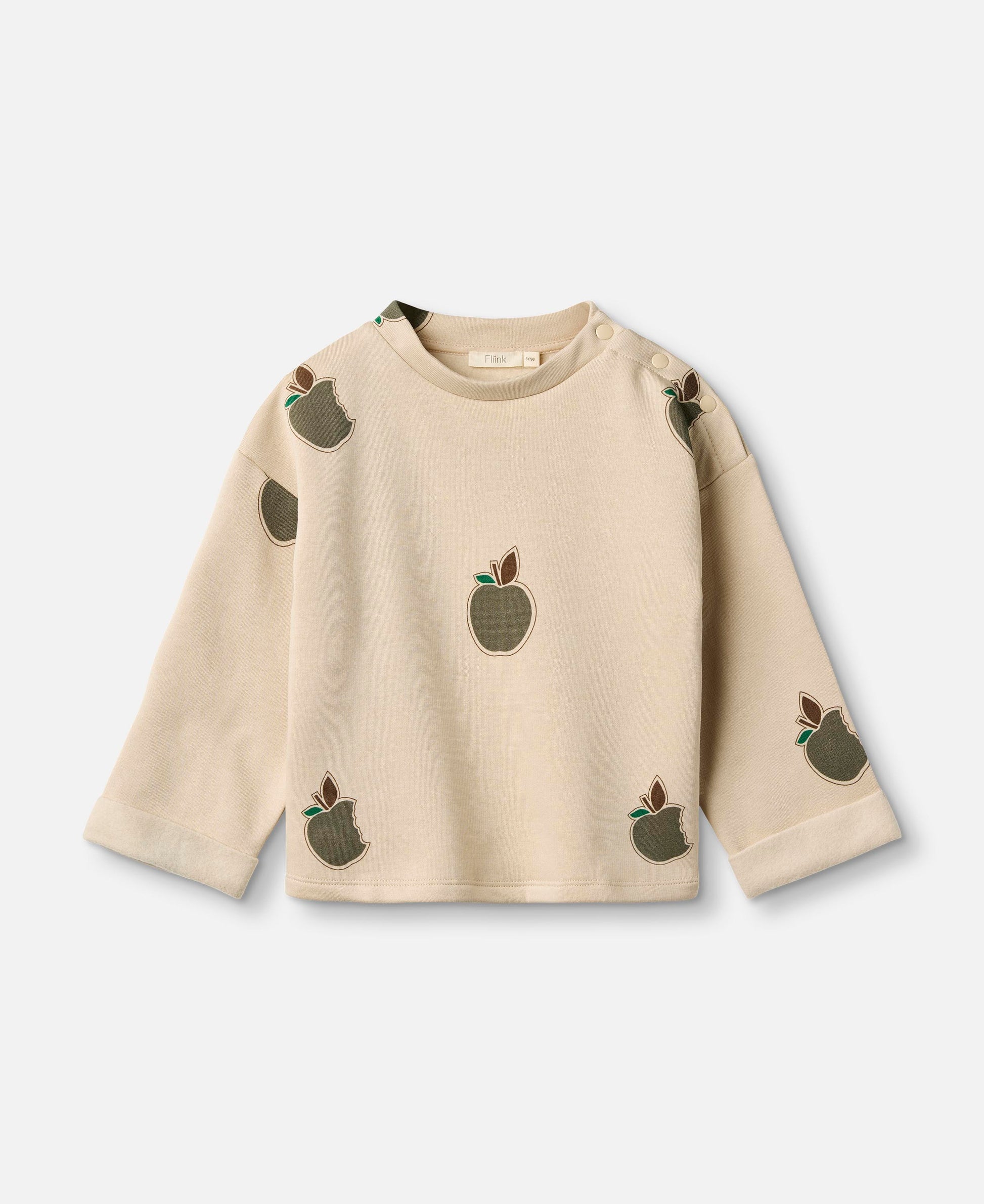 FLIINK JESSY MAX PULLOVER BLOUSE SANDSHELL AOP.