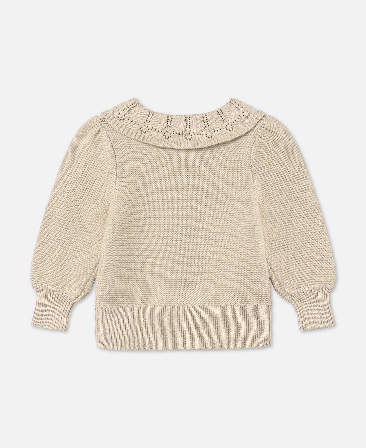FLIINK JULIE LS KNIT BLOUSE PULLOVER SANDSHELL