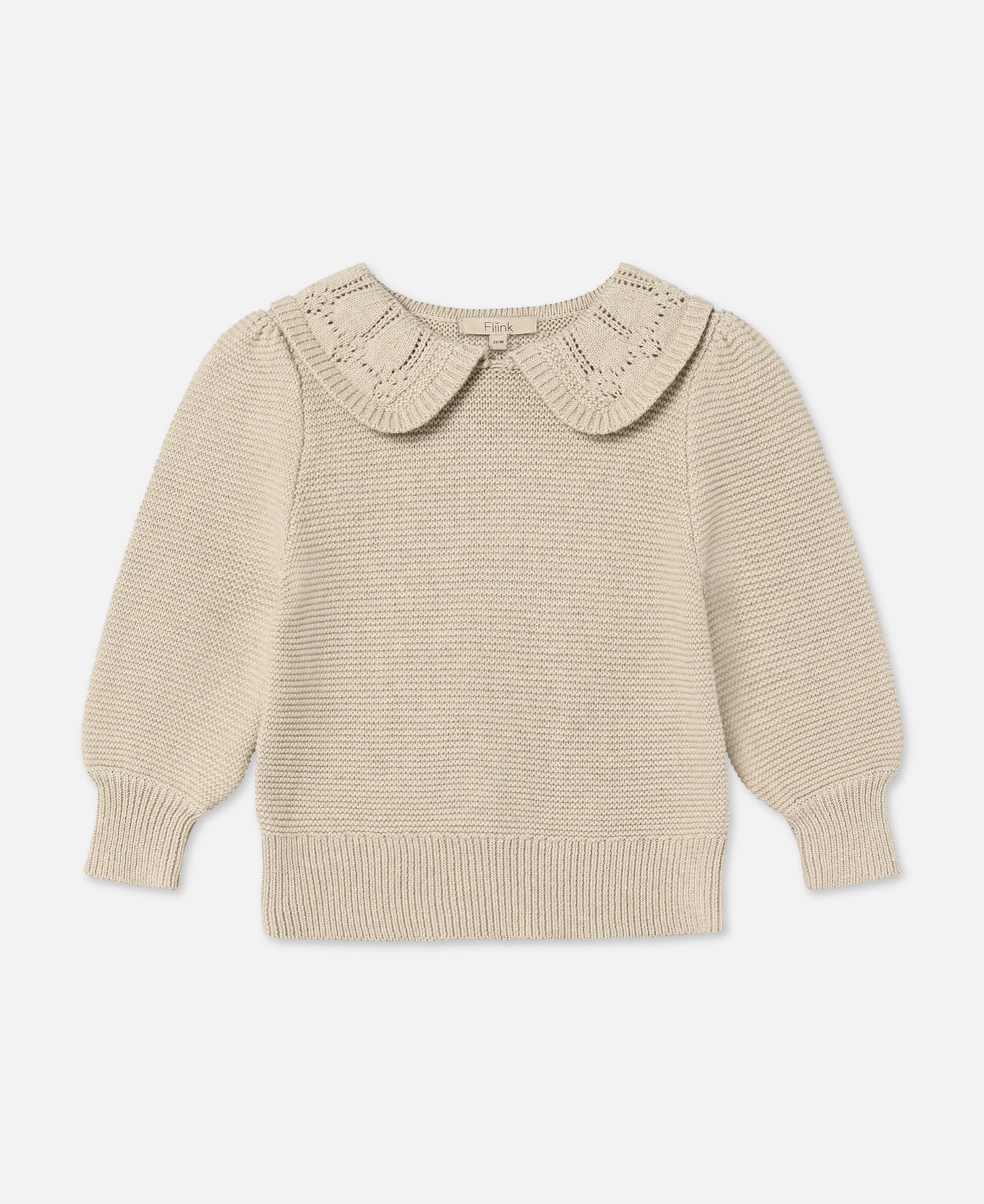 FLIINK JULIE LS KNIT BLOUSE PULLOVER SANDSHELL