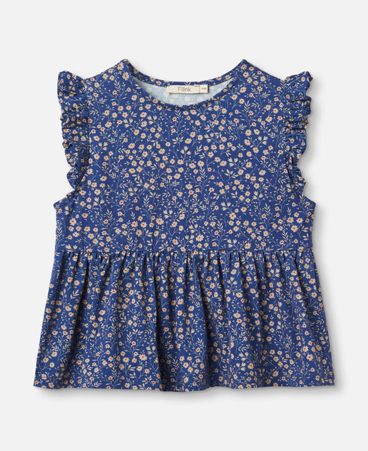 FLIINK KELLY SS TOP SINGLET MAZERINE AOP
