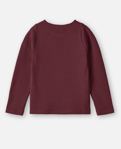 FLIINK KENNA LS BLOUSE BLOUSE BURGENDY