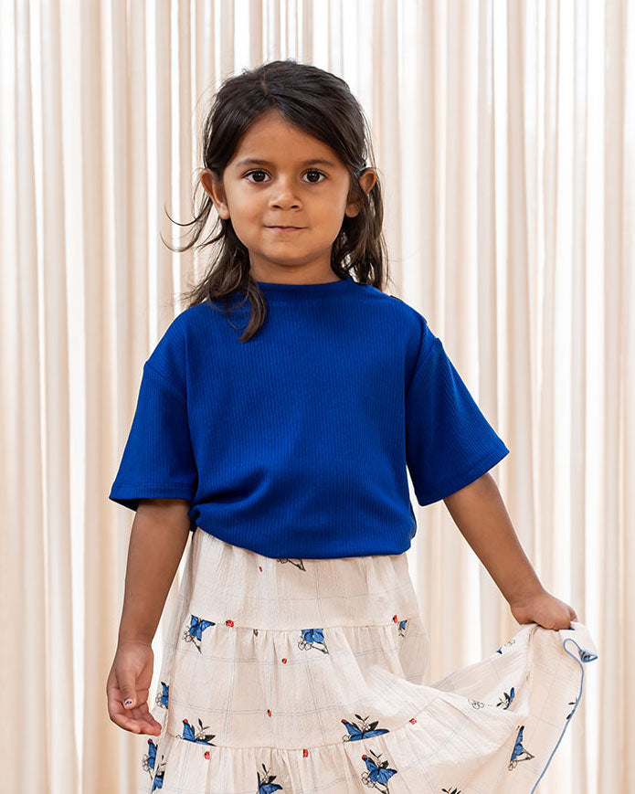 FLIINK KENNA T-SHIRT SHIRT MAZERINE BLUE