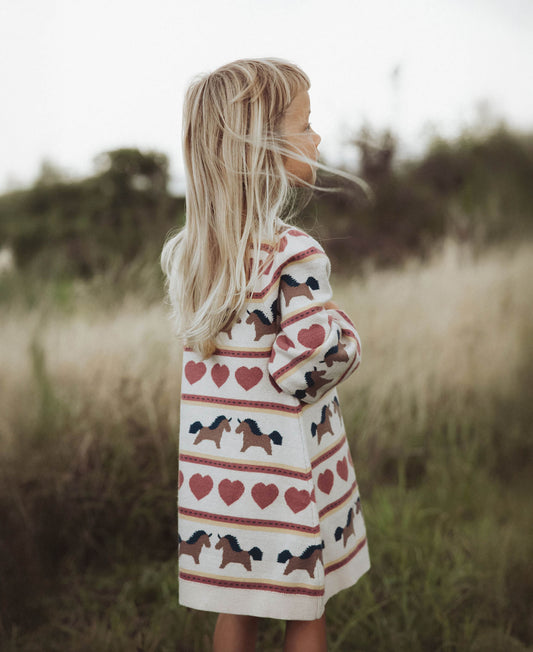 FLIINK KINO LS MULTI DRESS DRESS SANDSHELL