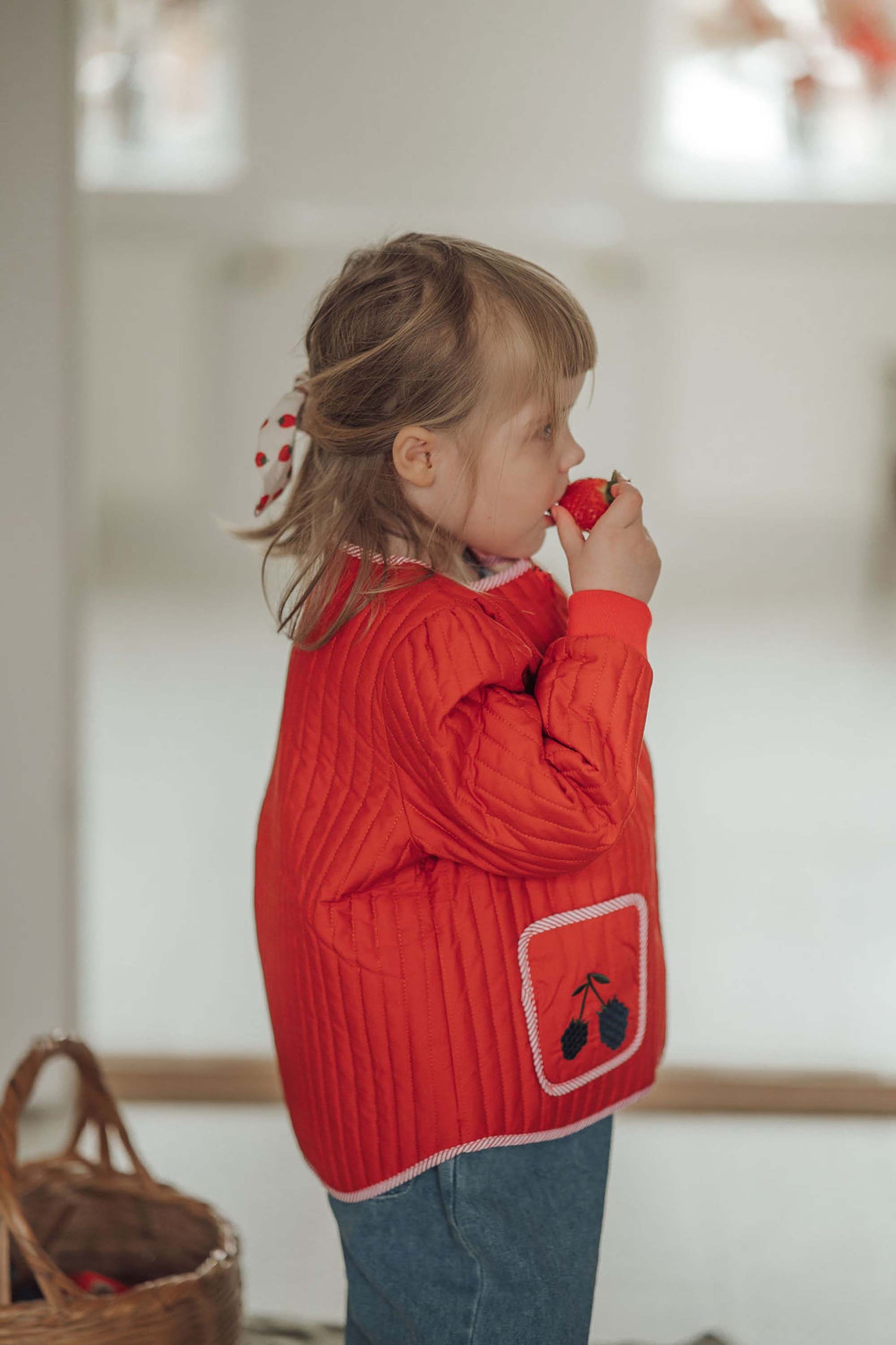 FLIINK KOTA BERRY JACKET JACKET POMPEIAN RED AOP