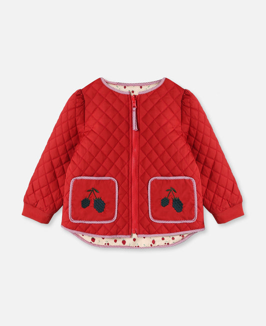 FLIINK KOTA BERRY JACKET JACKET POMPEIAN RED AOP
