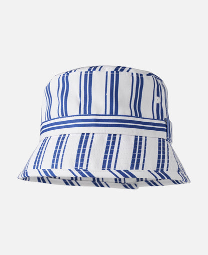 FLIINK KOTA BUCKET HAT HAT CLOUD DANCER MAZERINE BLUE STRIPE
