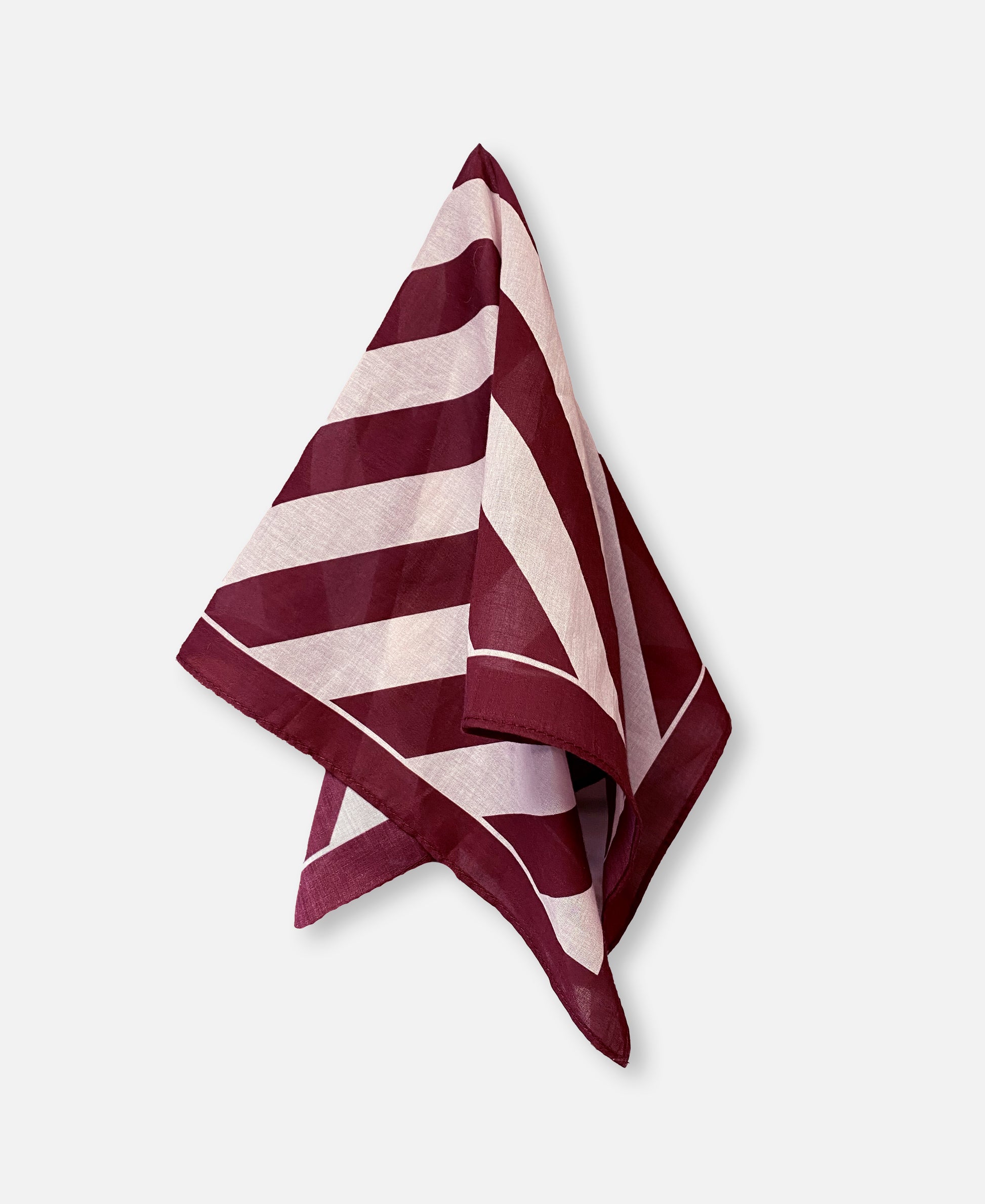 FLIINK KOTA SCARF SCARF SMOKE ROSE/BURGUNDY STRIPE