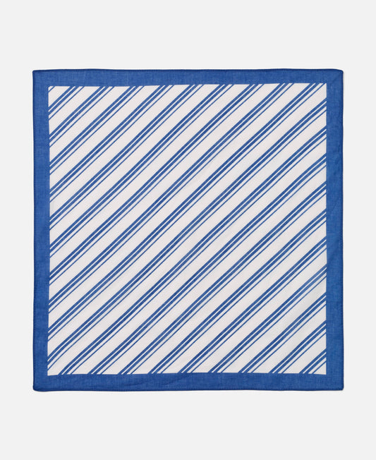 FLIINK KOTA SCARF SCARF CLOUD DANCER MAZERINE BLUE STRIPE