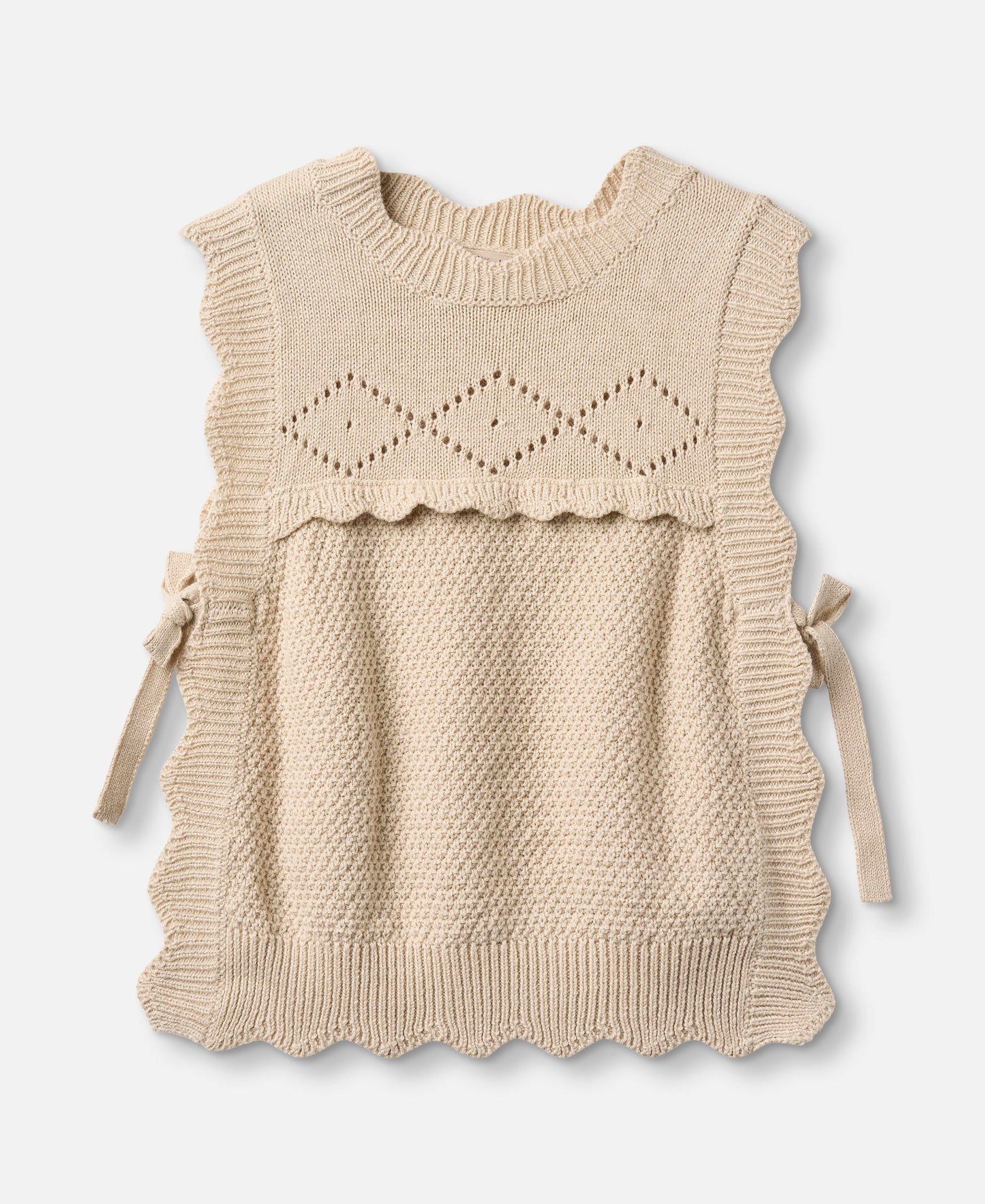 FLIINK LOVELY KNIT VEST VEST SANDSHELL