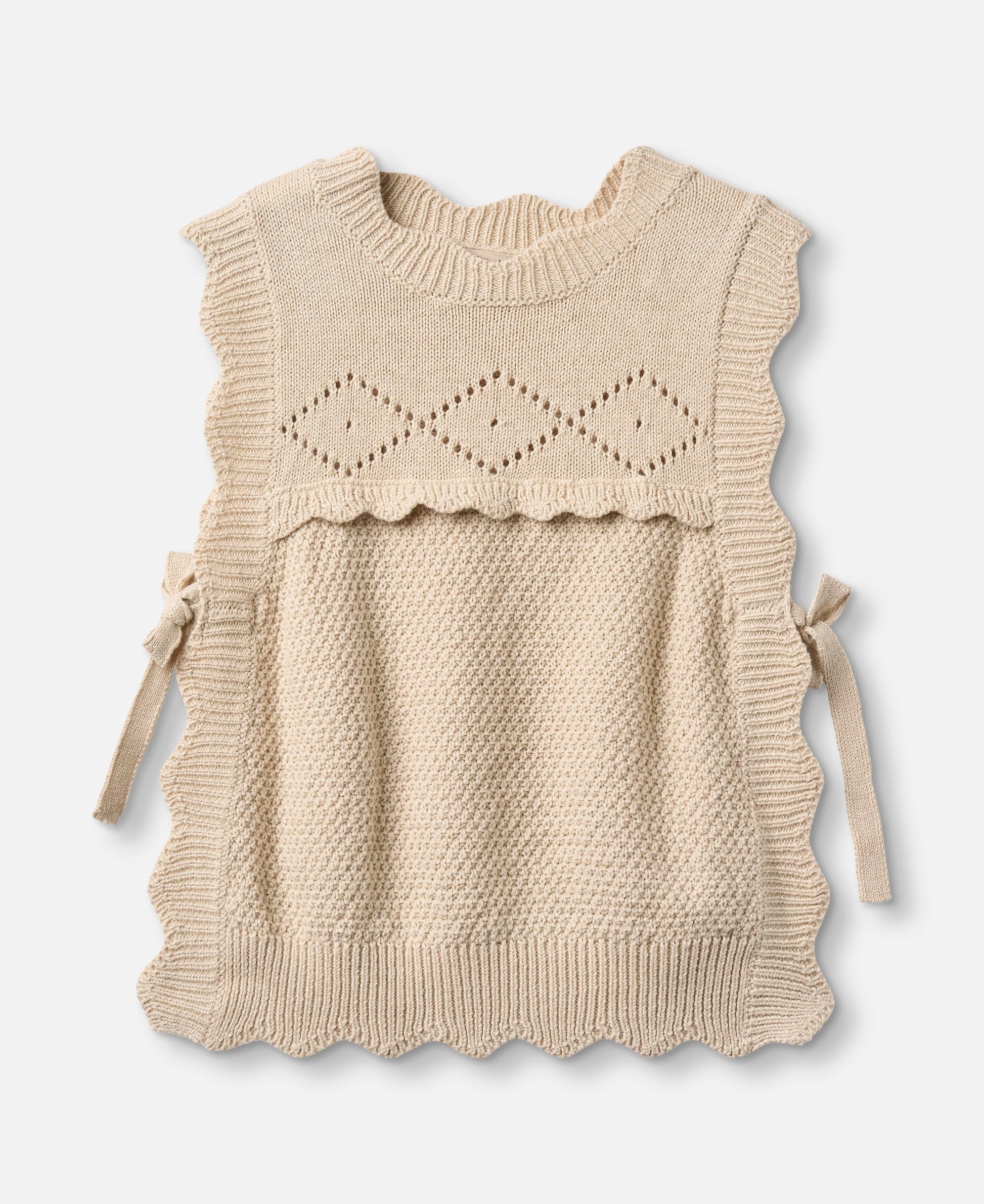 FLIINK LOVELY KNIT VEST VEST SANDSHELL