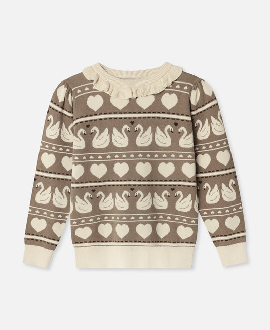FLIINK LOVELY MULTI PULLOVER VEST SANDSHELL MULTI