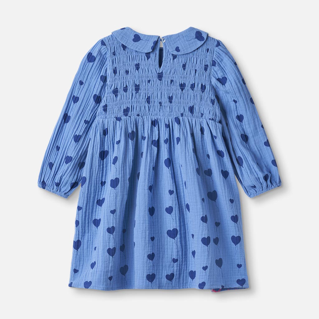 FLIINK LOVE LS DRESS DRESS MARINA AOP
