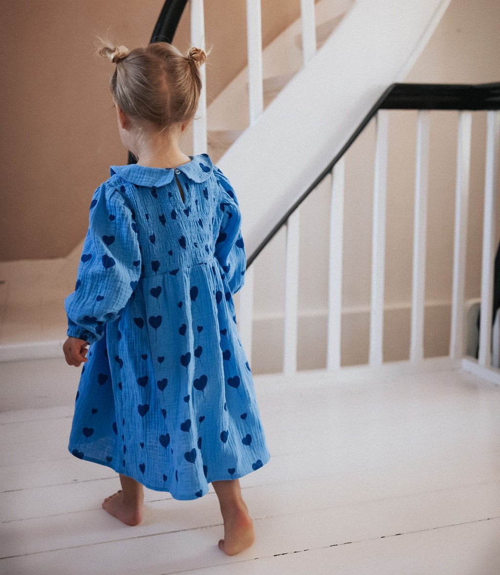 FLIINK LOVE LS DRESS DRESS MARINA AOP