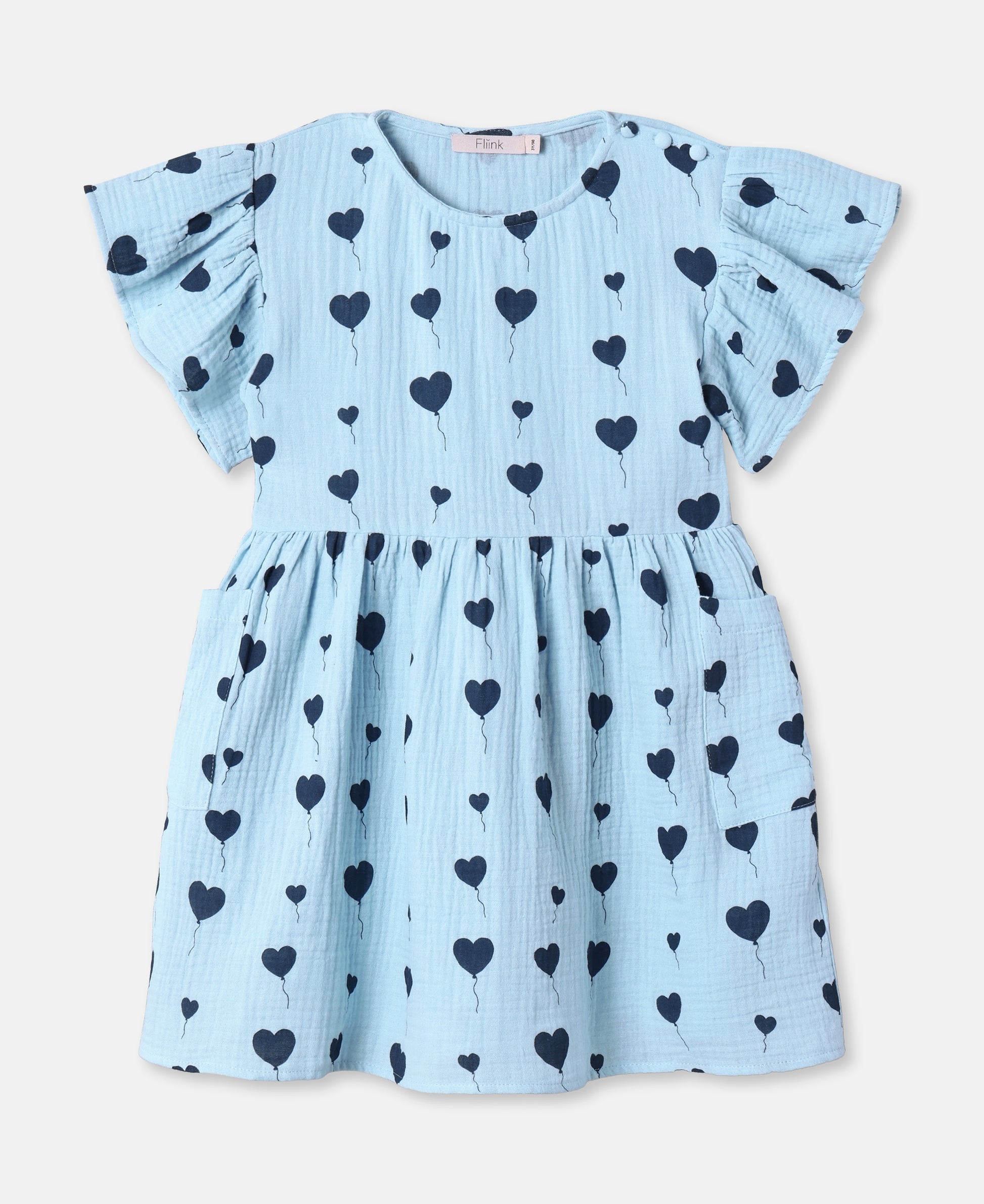FLIINK LOVE SS DRESS DRESS DREAM BLUE