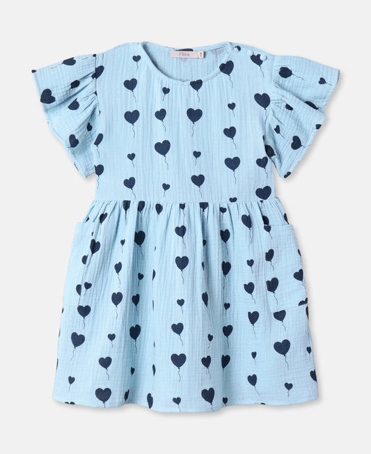 FLIINK LOVE SS DRESS DRESS DREAM BLUE
