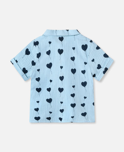 FLIINK LOVE SS SHIRT SHIRT DREAM BLUE