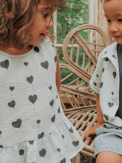 FLIINK LOVE SS TOP SINGLET DREAM BLUE