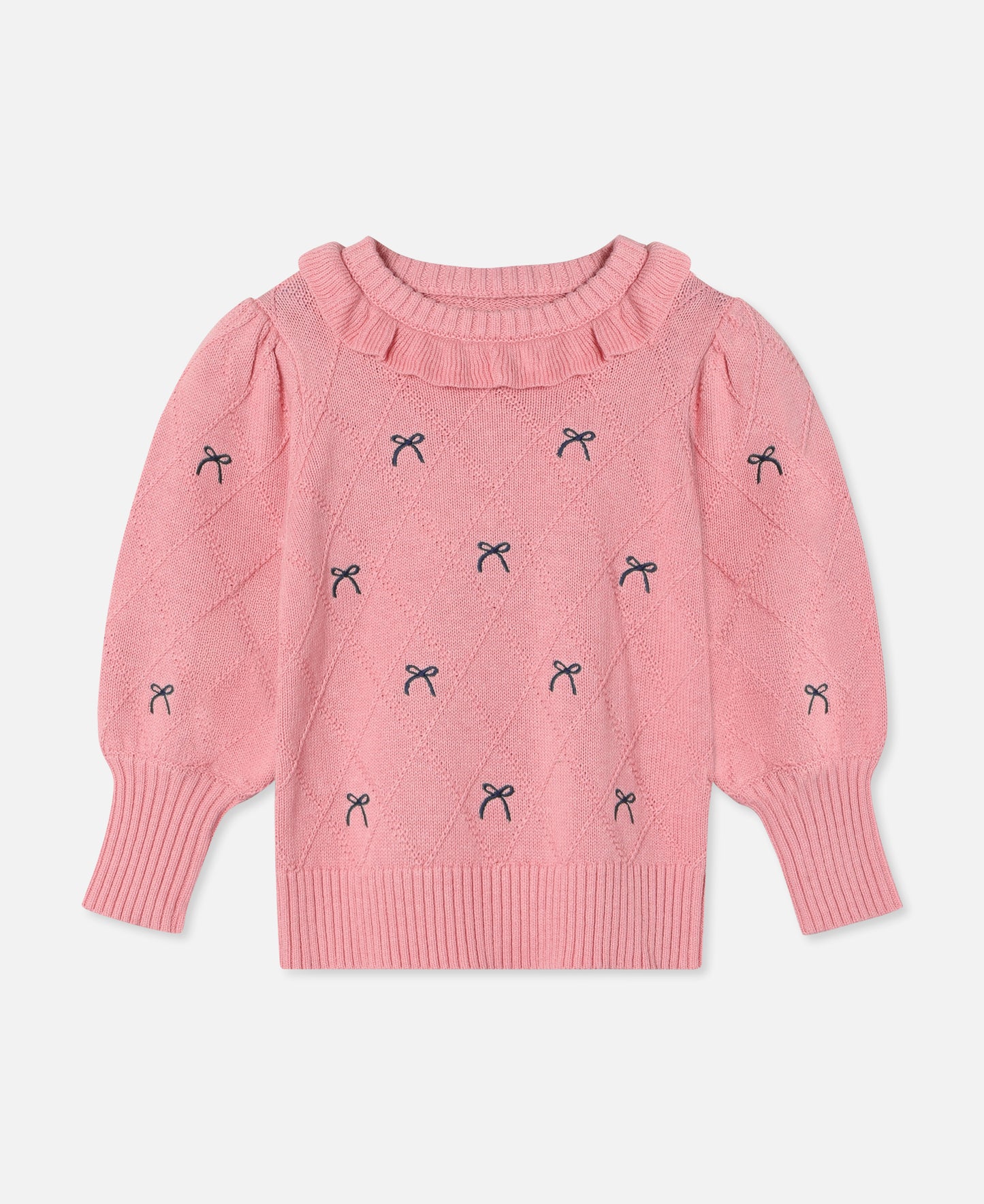 FLIINK LUCIE BOW PULLOVER PULLOVER CANDY PINK