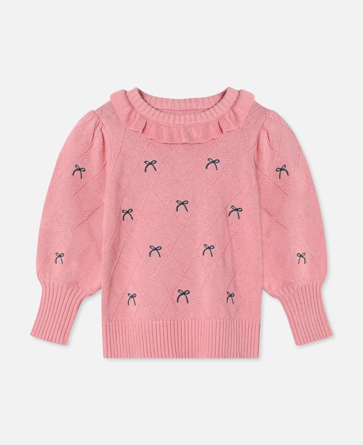 FLIINK LUCIE BOW PULLOVER PULLOVER CANDY PINK
