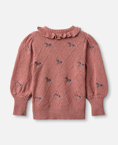 FLIINK LUCIE UNICORN PULLOVER PULLOVER ASH ROSE