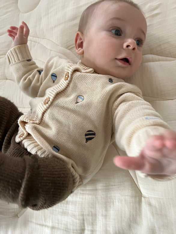 FLIINK MAGIC BALLOON CARDIGAN CARDIGAN SANDSHELL