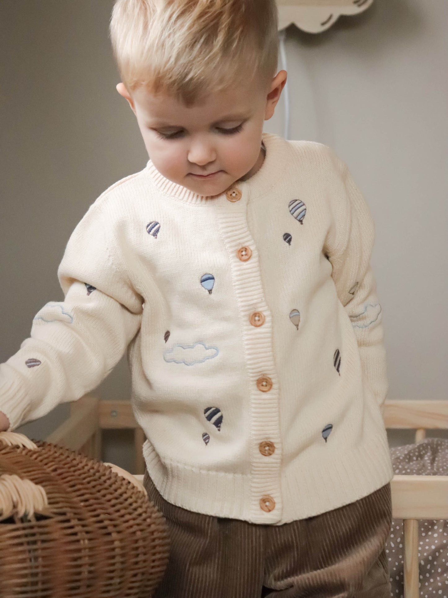 FLIINK MAGIC BALLOON CARDIGAN CARDIGAN SANDSHELL