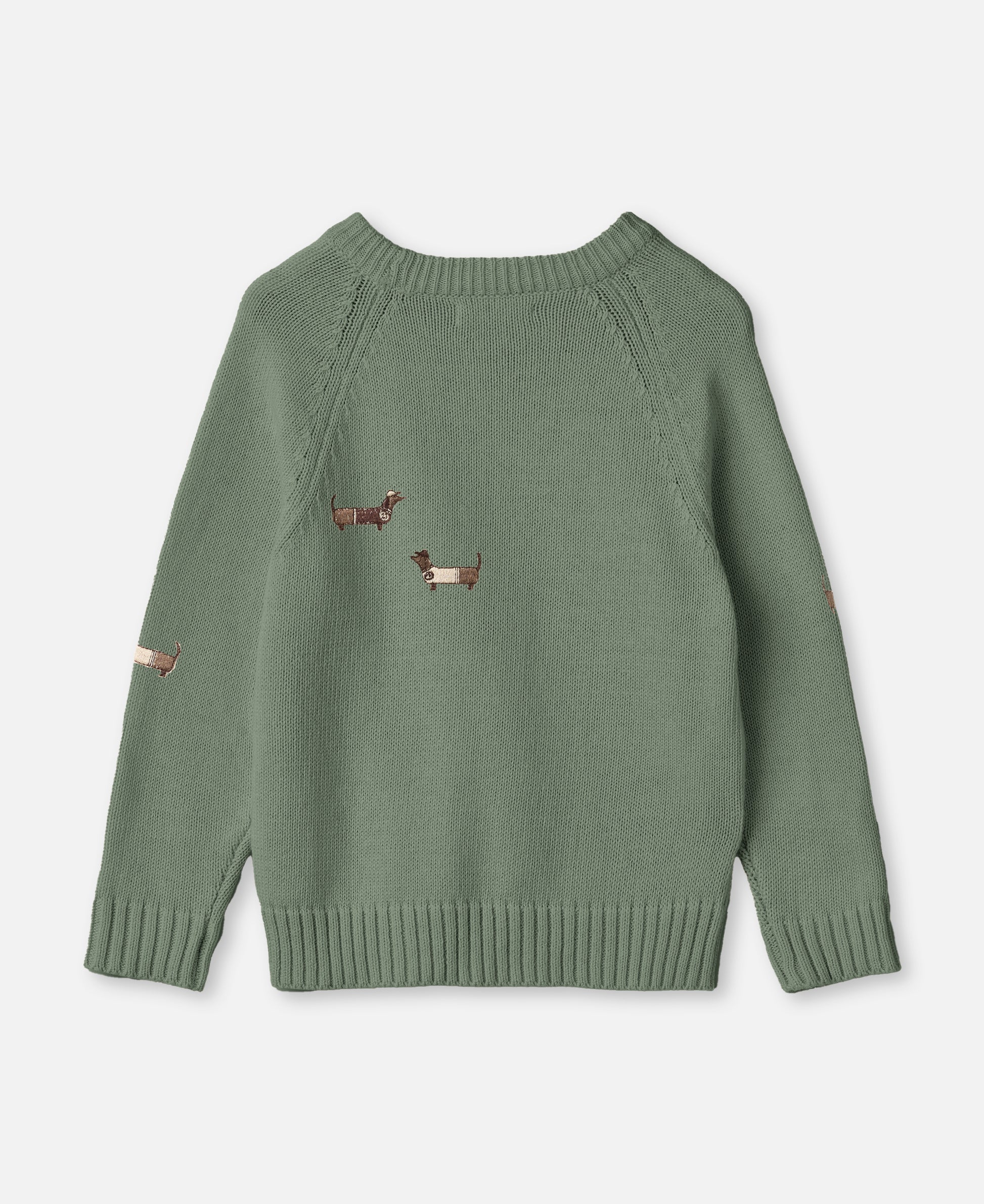 FLIINK MAHDI DOG PULLOVER PULLOVER HEDGE GREEN