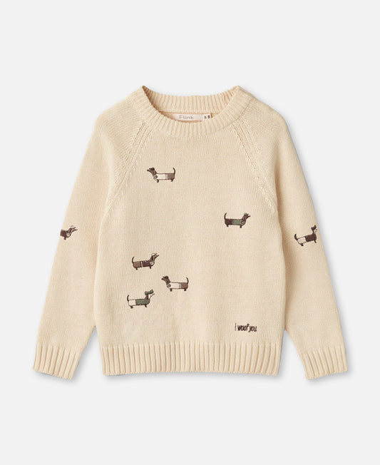 FLIINK MAHDI DOG PULLOVER PULLOVER SANDSHELL