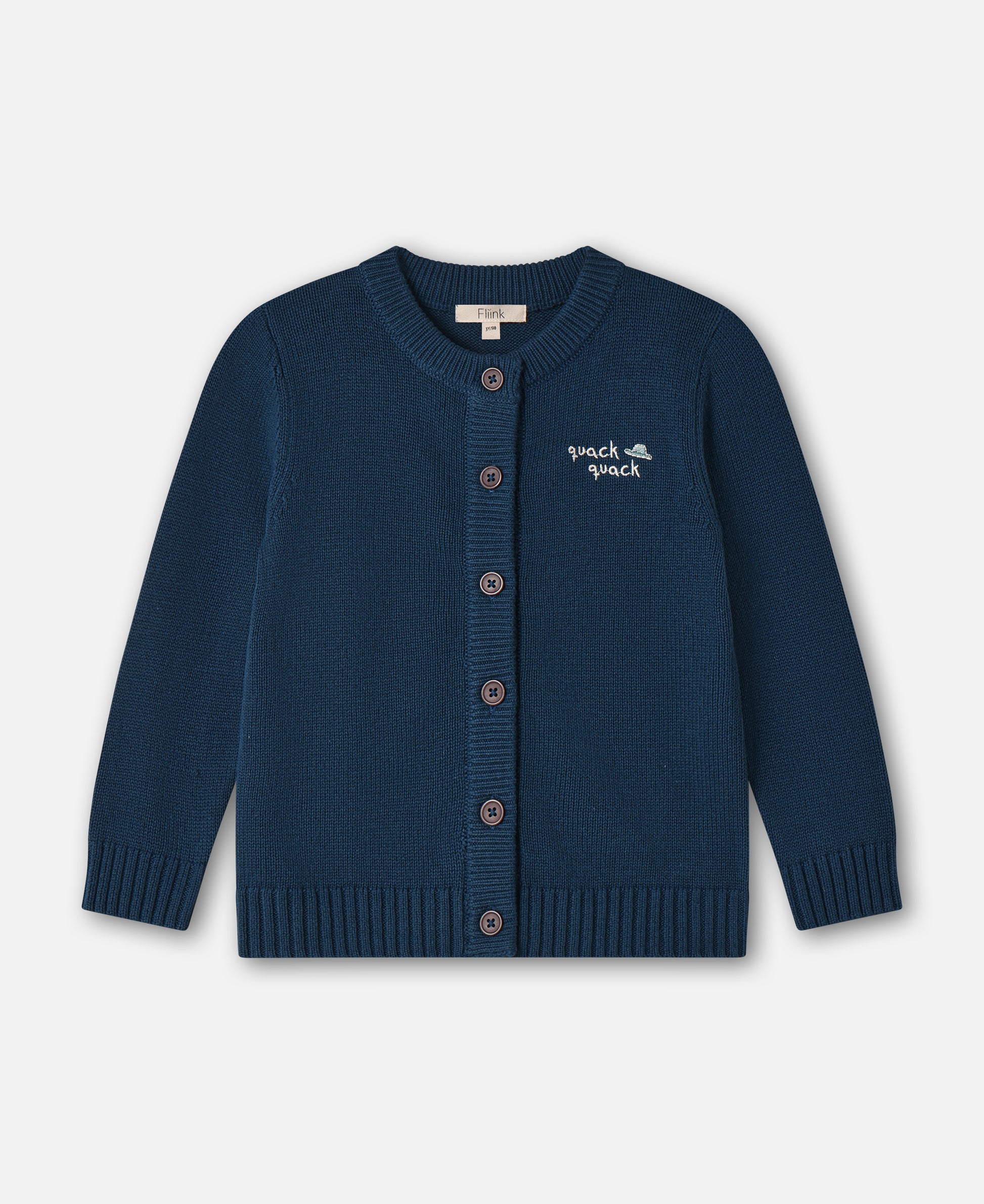 FLIINK MAHDI KNIT CARDIGAN CARDIGAN INSIGNIA BLUE